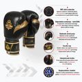 Bushido Naturleder Boxhandschuhe schwarz B-2v13-10oz 15