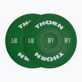 Gewichtszusatz THORN FIT Fractional 2 x 2 kg green/white