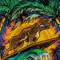 Damen-T-Shirt Pitbull West Coast Surf Dog white 3