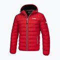 Herren Pitbull West Coast Gepolsterte Kapuzen Seacoast Winterjacke rot 3