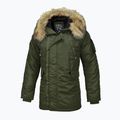 Winterjacke für Männer Pitbull West Coast Fur Parka Alder olive