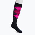 Reitsocken COMODO schwarz/rosa SJPW/02