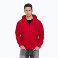 Herren Pitbull West Coast Athletic Nylonjacke mit Kapuze rot