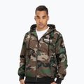 Pitbull West Coast Athletic Herrenjacke mit Kapuze aus Nylon in Waldtarnfarben
