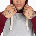 Sweatshirt für Männer Pitbull West Coast Hooded Small Logo grey/burgundy 6