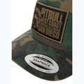Herren Pitbull West Coast Mesh Snapback Kappe,,Blood Dog" Camo Trucker Holz/Schwarz 3