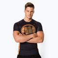 Rashguard für Männer Pitbull West Coast Rash T-S Orange Dog black