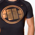 Rashguard für Männer Pitbull West Coast Rash T-S Orange Dog black 4