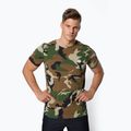 Herren-T-Shirt Pitbull West Coast Slim Fit Lycra Small Logo woodland camo