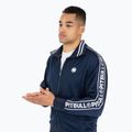 Herren Pitbull West Coast Trainingsjacke Tape Logo Terry Gruppe dunkel navy 3