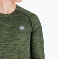 Men's Rashguard Longsleeve Pitbull West Coast Performance Small Logo olive 4