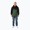 Pitbull West Coast Herrenjacke Loring Zweifarbiges Känguru schwarz/oliv 2