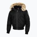 Herren Pitbull West Coast Harvest Hooded Bomber Winterjacke schwarz 4