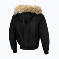 Herren Pitbull West Coast Harvest Hooded Bomber Winterjacke schwarz 6