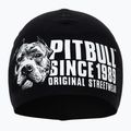 Herren Pitbull Beanie Blood Dog Wintermütze schwarz