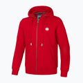 Hoodie mit Reißverschluss Herren Pitbull Small Logo Hooded Zip red