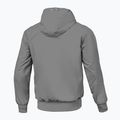 Herren Pitbull West Coast Athletic Logo Hooded Nylon Jacke hellgrau 2