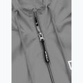 Herren Pitbull West Coast Athletic Logo Hooded Nylon Jacke hellgrau 4