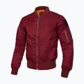 Jacke Herren Pitbull West Coast Ma 1 Logo Flight 2 burgundy 4