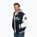 Herren Pitbull Falcon Ridge Bomber Kapuzenjacke navy/ecru 3