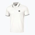 Herren Pitbull West Coast Polo Shirt Pique Streifen Regular weiß 4