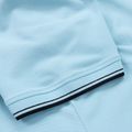 Herren Pitbull West Coast Polo Shirt Pique Streifen Regular hellblau 8