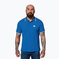 Herren-Poloshirt Pitbull Polo Pique Stripes Regular royal blue
