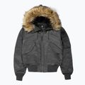 Herren Pitbull Harvest Hooded Bomber Winterjacke graphit 4