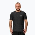 Herren Pitbull Small Logo Casual Sport schwarz melange t-shirt