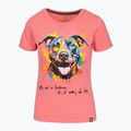 Shirt Damen Pitbull Watercolor coral 6
