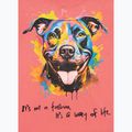 Shirt Damen Pitbull Watercolor coral 9