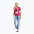 Shirt Damen Pitbull Synglasses Dog raspberry gold 2