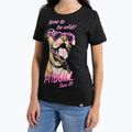 Shirt Damen Pitbull Synglasses Dog black 4