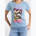 Shirt Damen Pitbull Synglasses Dog light blue 4