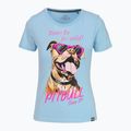 Shirt Damen Pitbull Synglasses Dog light blue 5