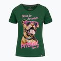Shirt Damen Pitbull Synglasses Dog leaf green 5