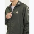 Hoodie Sweatshirt Herren Pitbull Trackjacket Tape Logo Terry Group old green 4