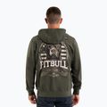 Herren Pitbull Troublemaker Sweatshirt mit Kapuze und Reißverschluss altgrün 2