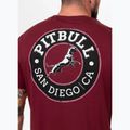 Herren Pitbull San Diego CA schwarz burgund t-shirt 3