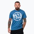 Herren Pitbull Logo Palmen Farbton blau t-shirt
