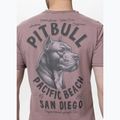 Pitbull Männer pazifischen staubigen Burgunder-T-Shirt 3