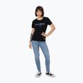 Pitbull Frauen-T-Shirt Santa Muerte Blau schwarz 2