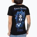 Pitbull Frauen-T-Shirt Santa Muerte Blau schwarz 3