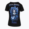 Pitbull Frauen-T-Shirt Santa Muerte Blau schwarz 5