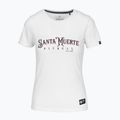 Pitbull Santa Muerte Frauen-T-Shirt Rose weiß 5