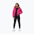 Damen-Winterjacke Pitbull Azalea Quilted Hooded raspberry red 2