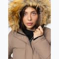 Damen-Winterjacke Pitbull Azalea Quilted Hooded dark sand 6