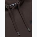 Herren Hoodie Pitbull Small Logo Hooded dark chocolate 3