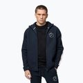 Herren Hoodie Pitbull San Diego Ca Hooded Zip dark navy/red 5