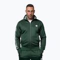 Herren-Sweatshirt Pitbull Trackjacket Tape Logo Terry Group bottle green